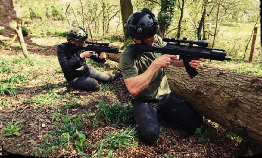 Image 1: Laser Tag Session for Four