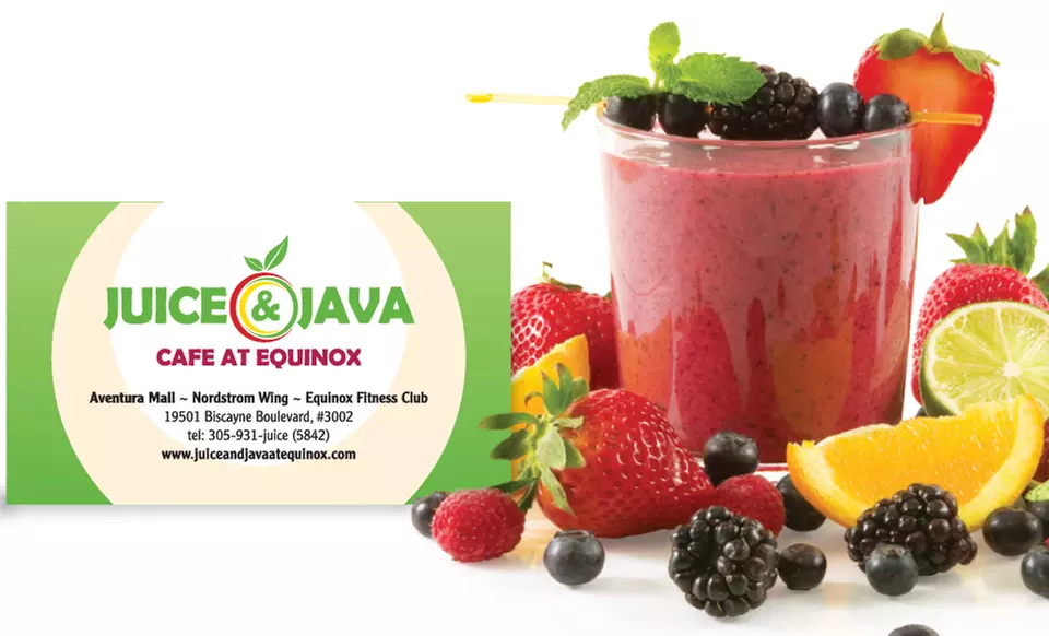 One-Year or Lifetime VIP CLUB Membership Card to Juice & Java Cafe at Equinox (50% Off)   - Primary Image