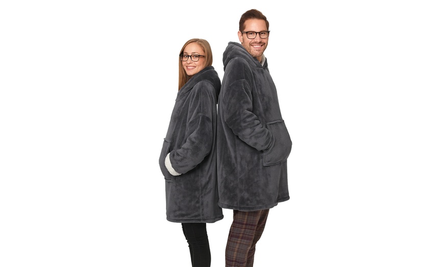 Image 2: Pull plaid à capuche Bill Tornade