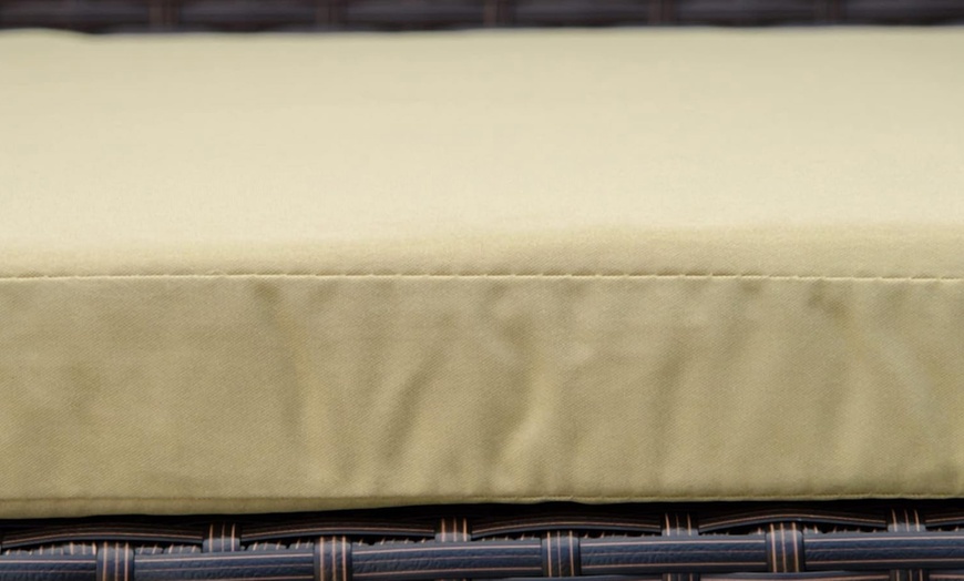 Image 13: Outsunny Square PE-Wicker Bistro Set in black, grey or brown