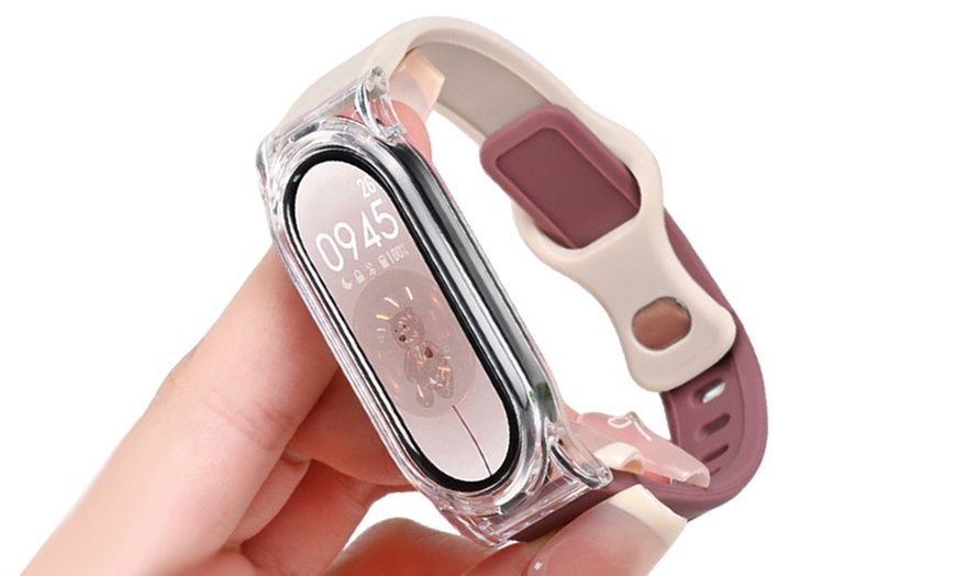 Image 7: M8 Smart Fitness Tracker, monitoraggio battito, pressione e contapassi