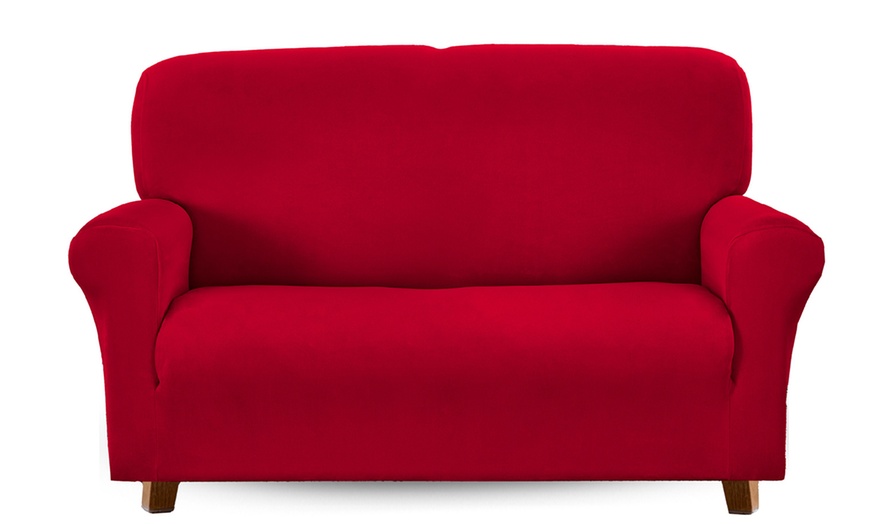 Image 20: Funda impermeable de terciopelo de poliéster para sillón o sofá