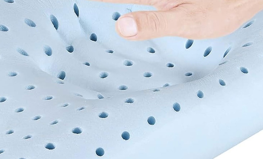 Image 5: Almohada cilíndrica de espuma viscoelástica con bambú de Sampur