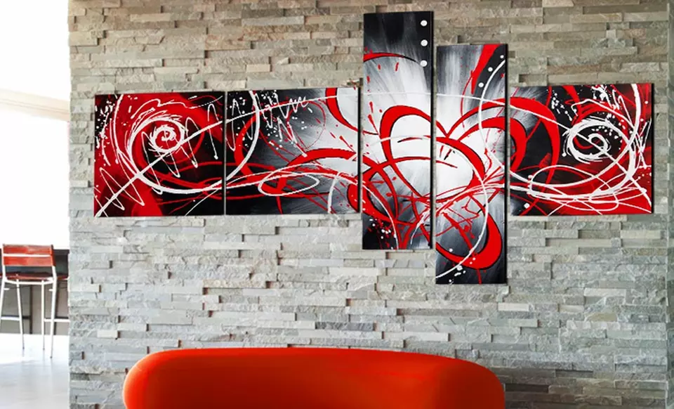 Fabuart.com Hand-Painted Gallery-Wrapped Canvas Paintings on 1, 4, 5, or 7 Panels from $39.99–$105.99. Free Returns. - Primary Image