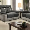 Image 9: Cologne Fabric Manual Recliner Sofa Set 