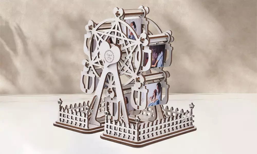 Foto-Riesenrad aus Holz in der Farbe nach Wahl