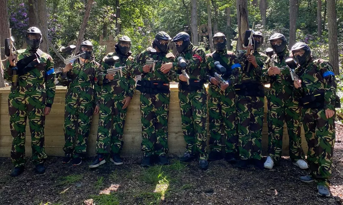 Paintballing for Five Players