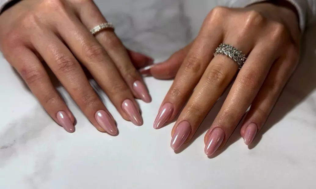 Russian Manicure and Optional Pedicure with Hard Gel and Design