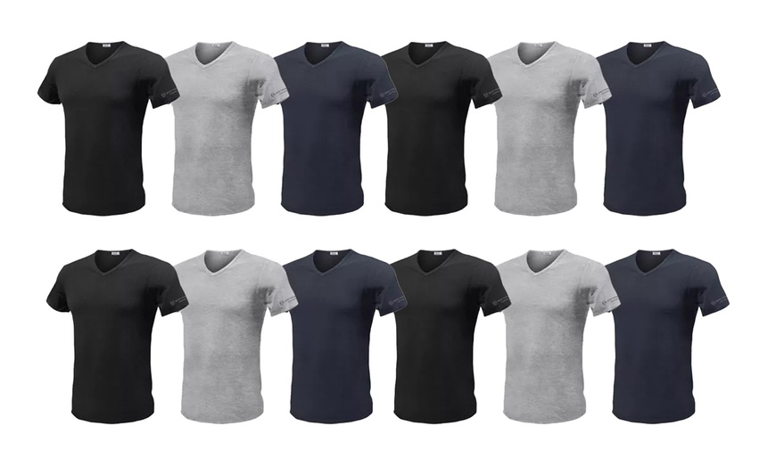 Image 4: Pack T-shirt col V Sergio Tacchini