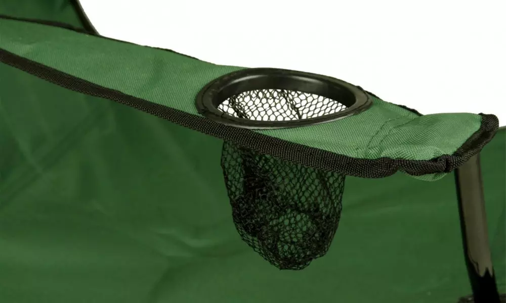 Sedia pieghevole con portabicchieri