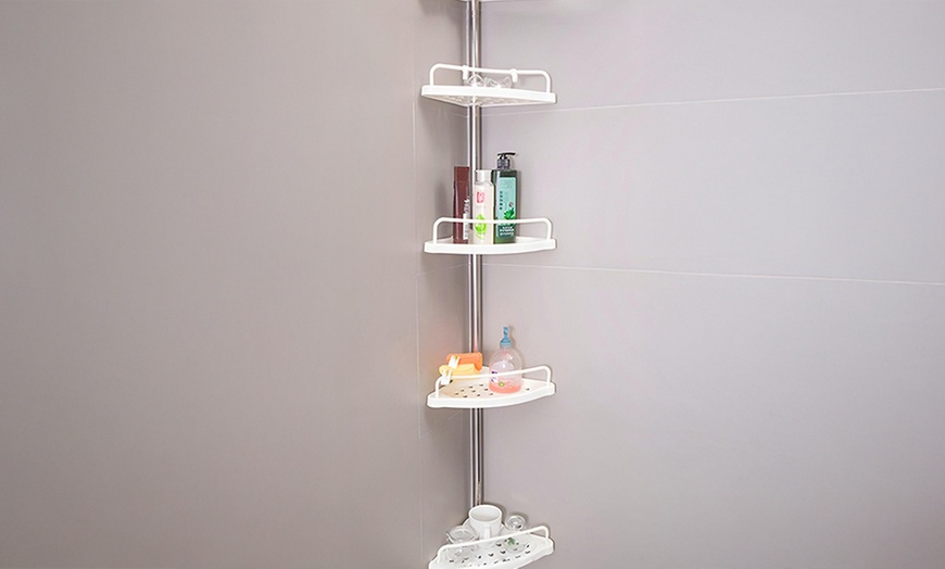 Image 4: Étagère d’angle télescopique pour douche