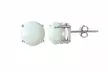 925 Sterling Silver 2.00 CTTW Round Cut Fire Opal Stud Earrings Multiple Options - Second Medium