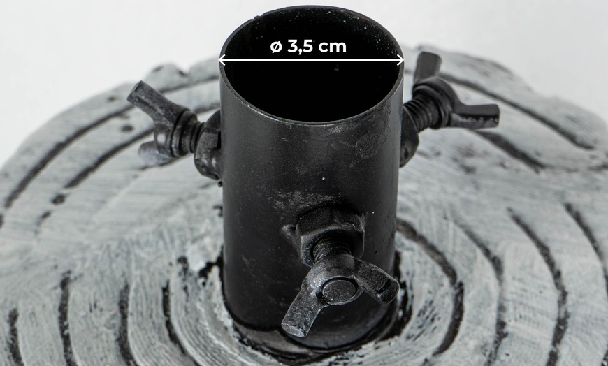 Image 5: Base tronco decorativa per albero di Natale