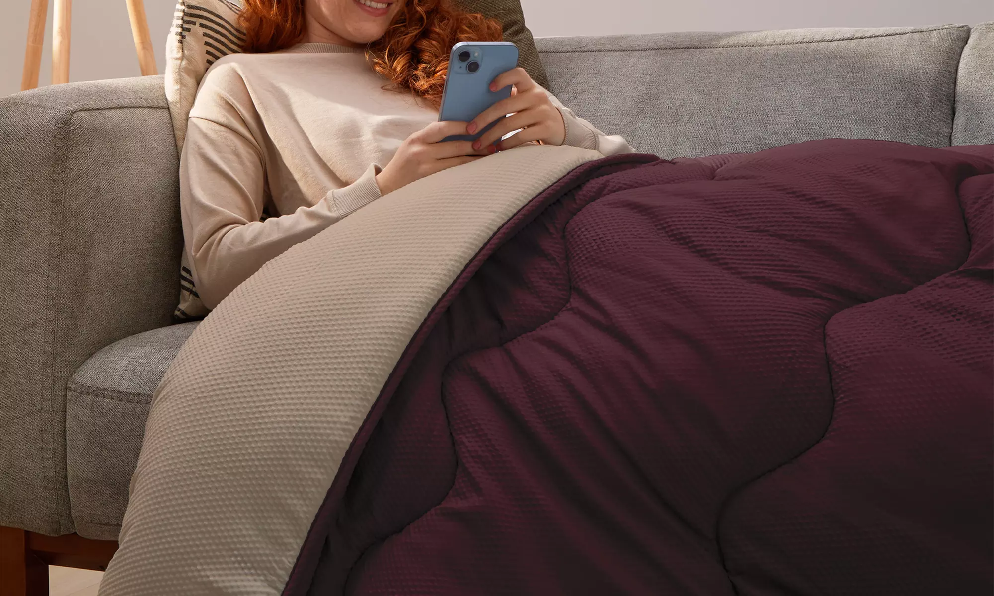 Silentnight 10.5 Tog Seersucker Coverless Duvet Set