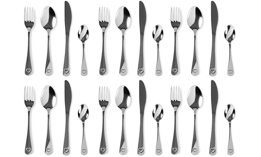 Image 6: Set di 24 posate in acciaio inox