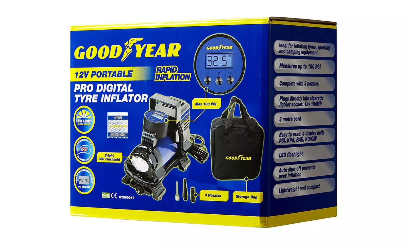 One or Two Goodyear Digital Tyre Air Compressors - Image 7