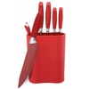 Image 2: Set de couteaux avec support 7 pièces rouges Royalty Line
