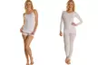 Angelina Seamless Top and Bottom All-Season Layering Basics (4-Piece) - Second Medium
