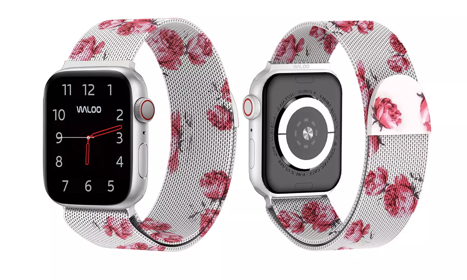 Waloo Floral Printed Milanese Band for Apple Watch