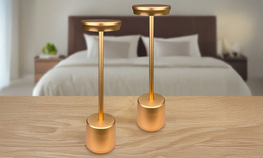 Image 62: Set van 2 led tafellampen collectie