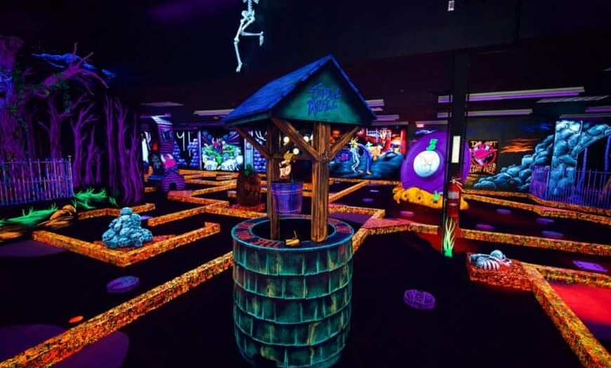 Image 3: Enjoy 18 Holes of Blacklight Mini Golf, Up to 38% Off