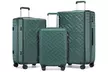 1 o 3 maletas rígidas con diseño geométrico, mango de aluminio y ruedas silenciosas TPE - Second Medium