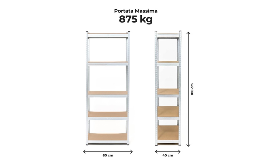 Image 8: Lot de 2 étagères en métal 
