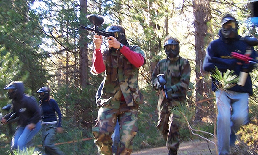 Image 1: Paintballing and Lunch For Five