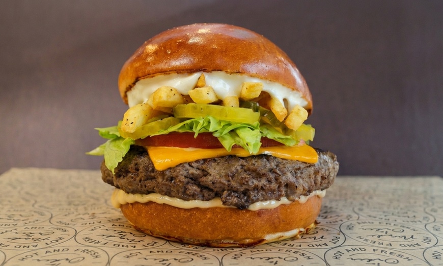 Image 2: Indulge in Burger & Sandwich Combos with Fries and Drinks
