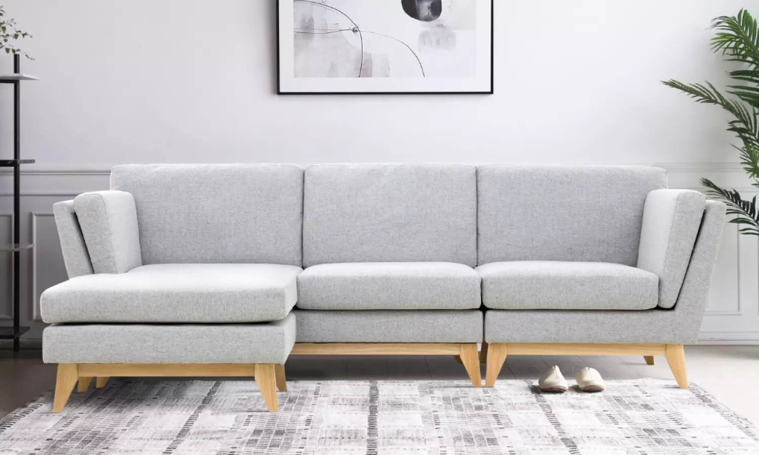 Canapé d'angle réversible 4 places "Obsy" de Kocoon en tissu