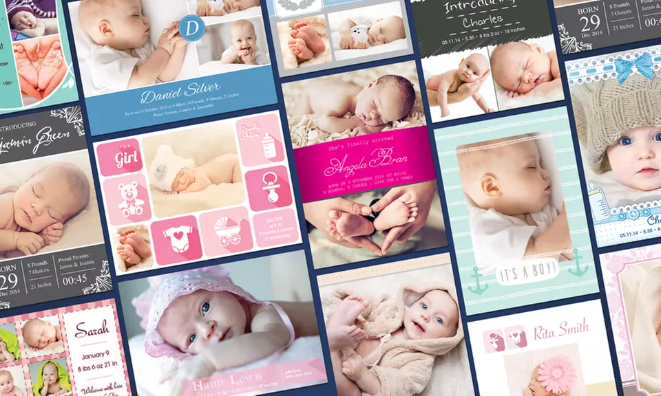 Custom invitations and announcements with envelopes from Printerpix - Primary Image