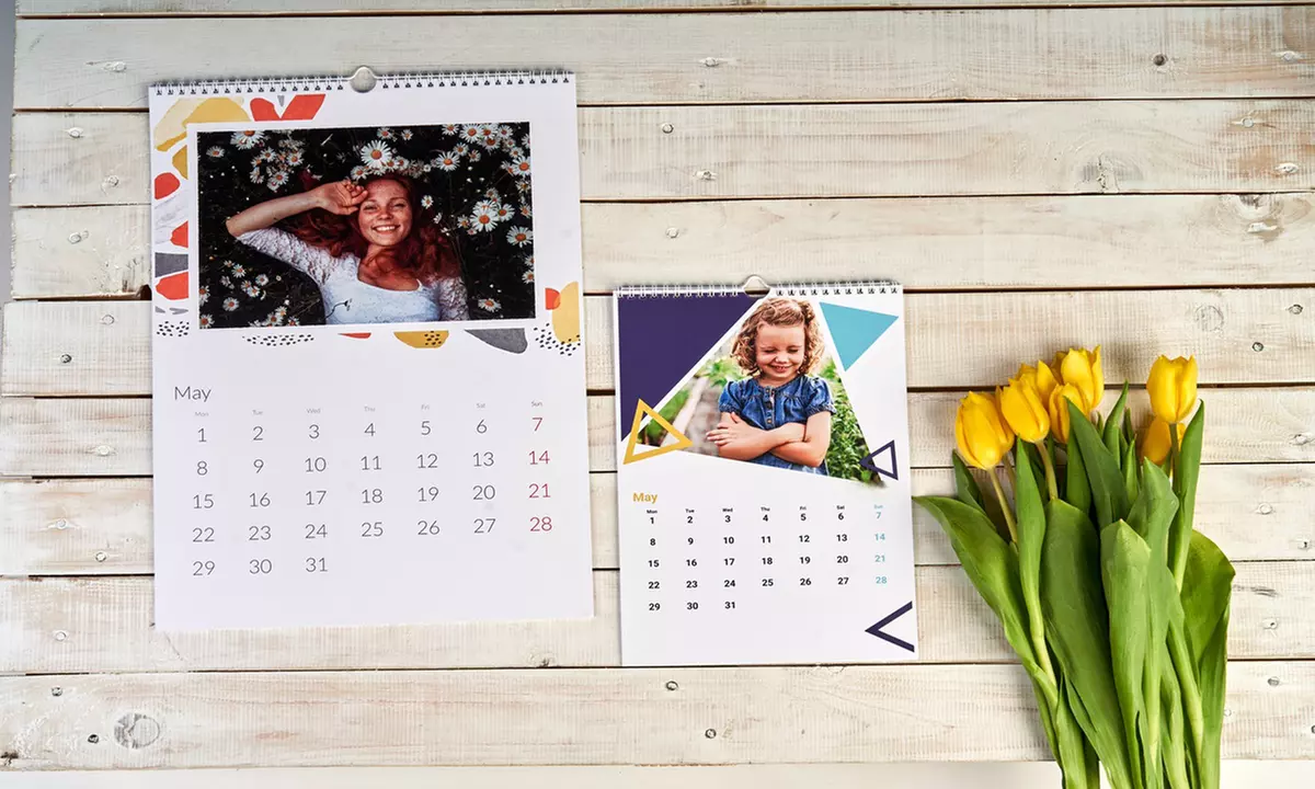 Personalised Photo Calendar in A4, A3 and XL format from Colorland