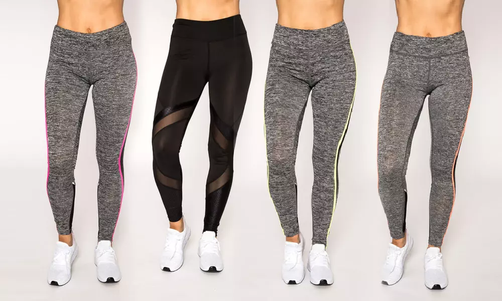 Hot Kiss Women's Active Workout Leggings (4-Pack) - Primary Image