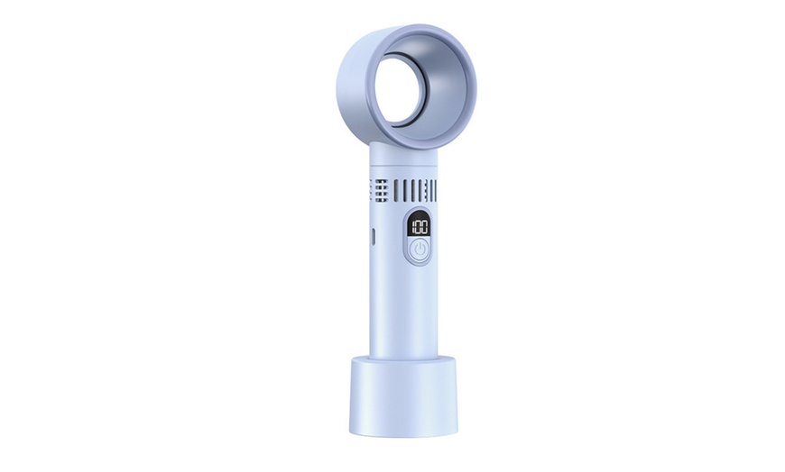 Image 6: Portable Bladeless Fan with LED Display