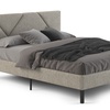 Image 35: Letto imbottito in tessuto con doghe in legno e vano contenitore