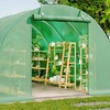 Image 9: Outdoor Walk-in Tunnel Steel Greenhouse with PE Cover