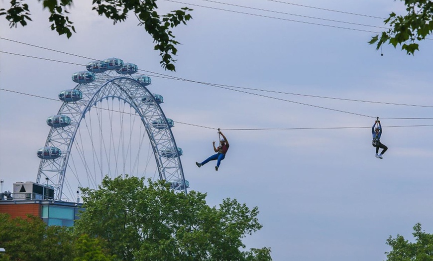 Image 1: Zip Wire Experience for Three 