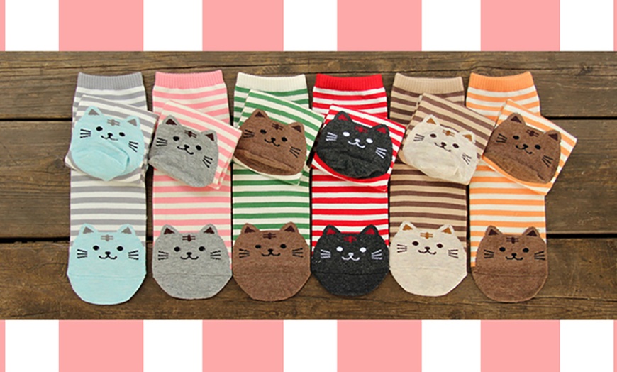 Image 4: 5-Pack of Novelty Cartoon Socks