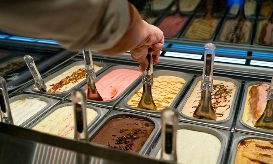 Image 3: Large Gelato & Waffle Cones with Your Choice of 2 Flavors