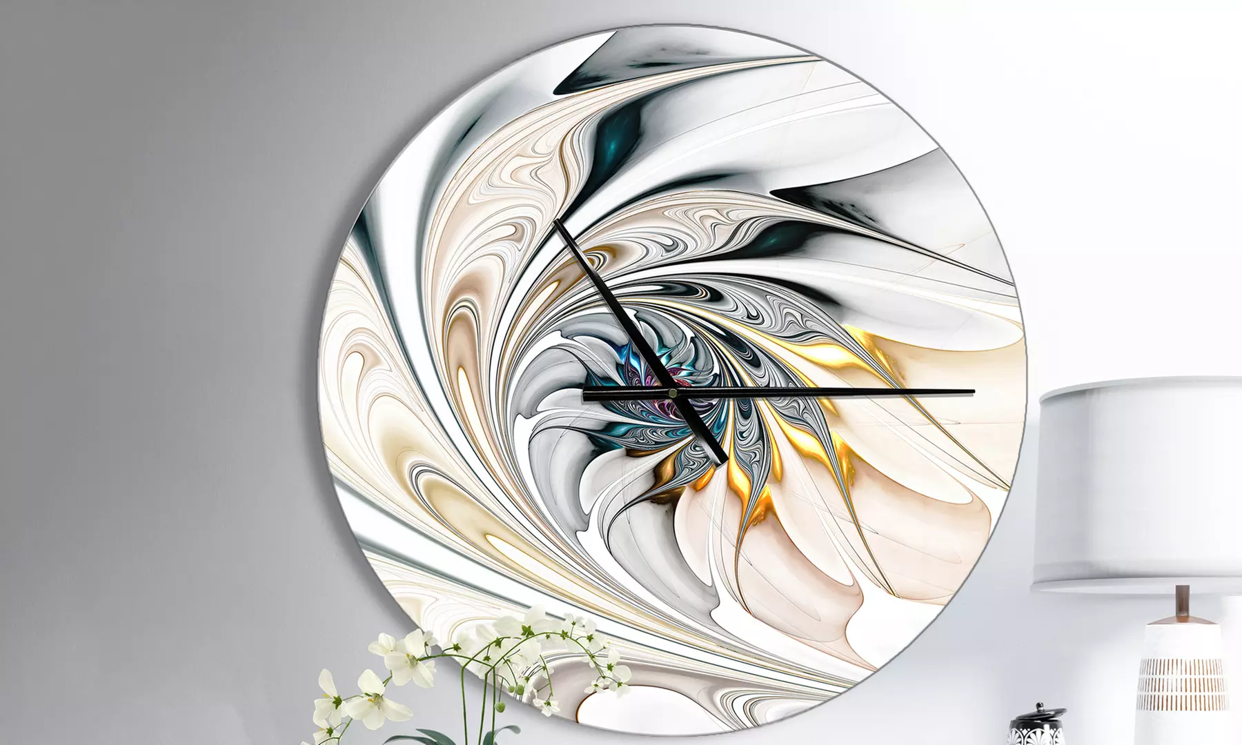 Oversized Metal Wall Clocks - Primary Image