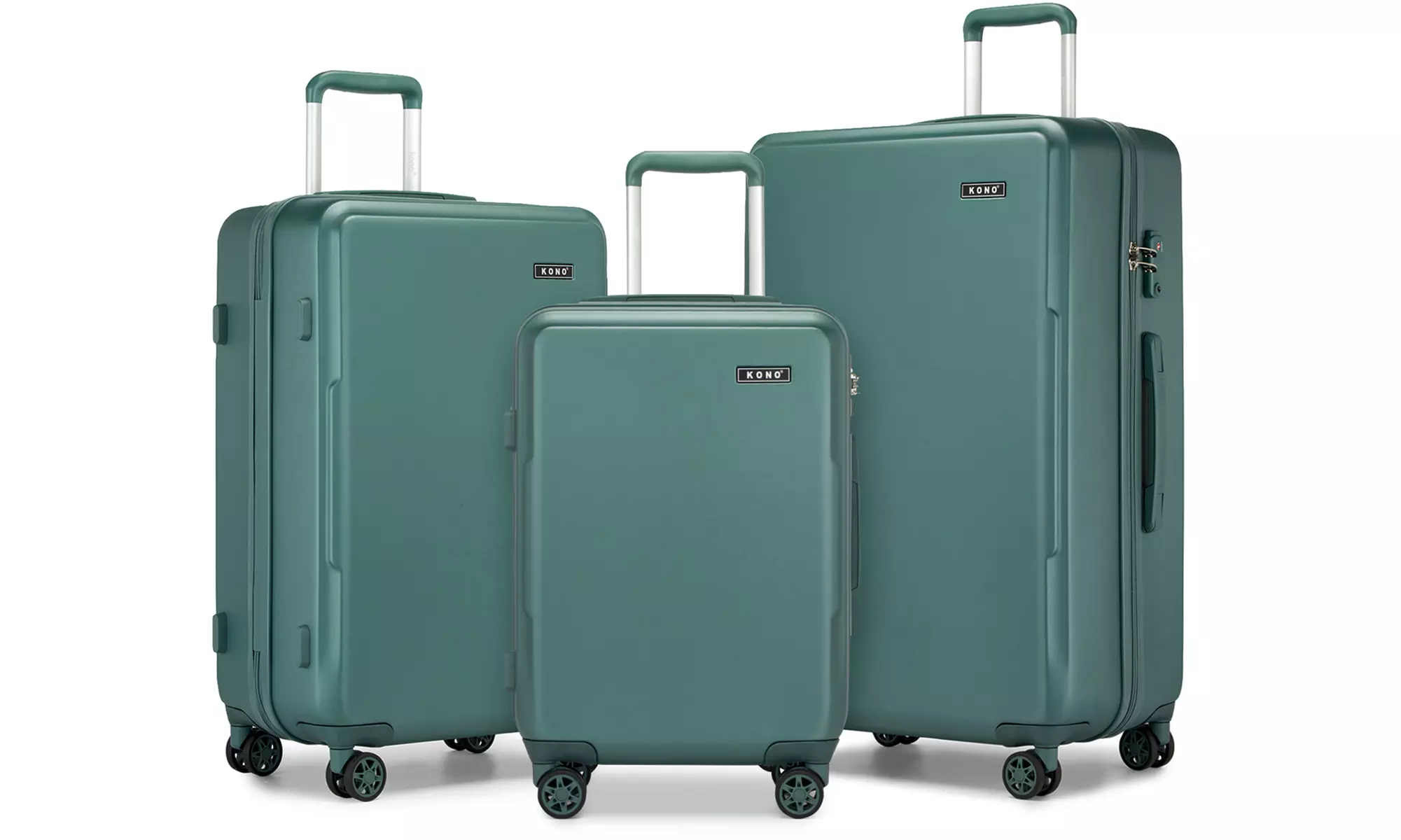 1 o 3 maletas de viaje rígidas con ruedas silenciosas