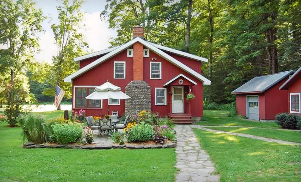 One- or Two-Night Stay with S’mores and Snack Pack at Wellnesste Lodge in Taberg, NY - Primary Image