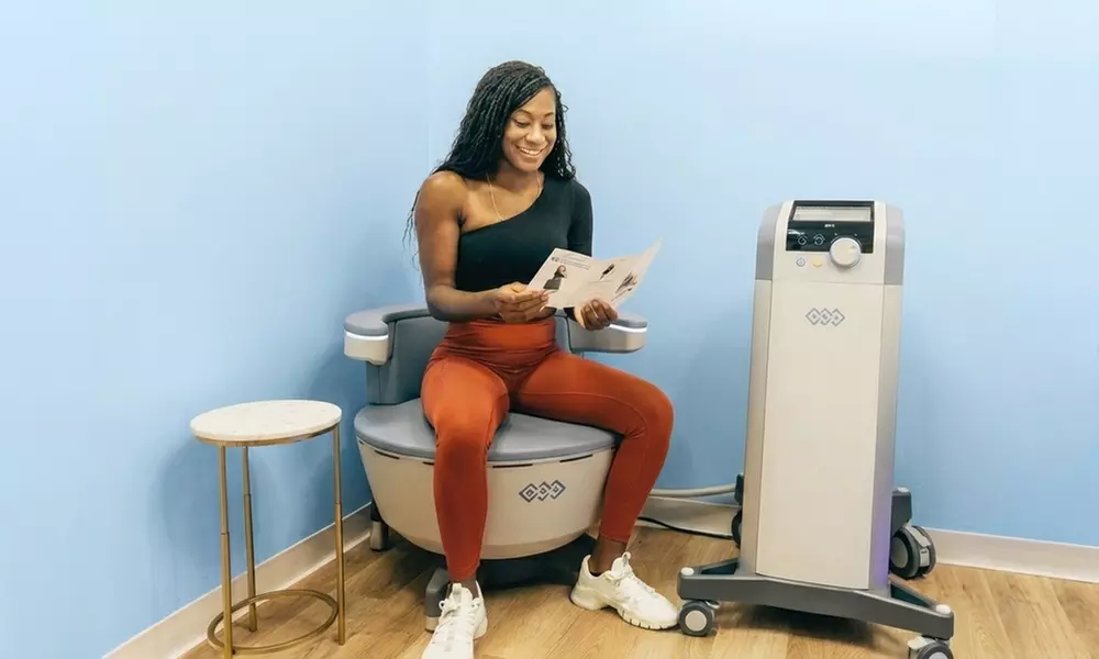 1, 6 or 12 EmSella Pelvic Floor Strengthening Sessions for Core Health at Rise Wellness Lounge(Up To 34% Off)