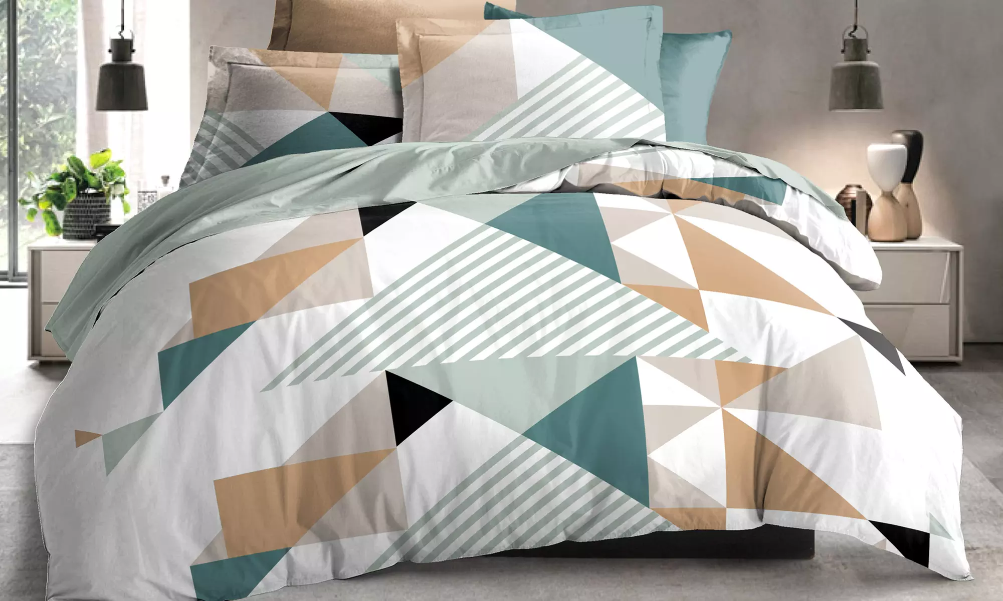 Parure de couette 3 pièces "Louna" d'Univers Décor