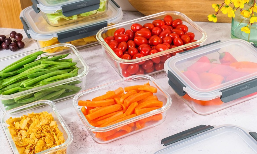 Image 9: Up to Ten Homiu Borosilicate Glass Food Container Sets