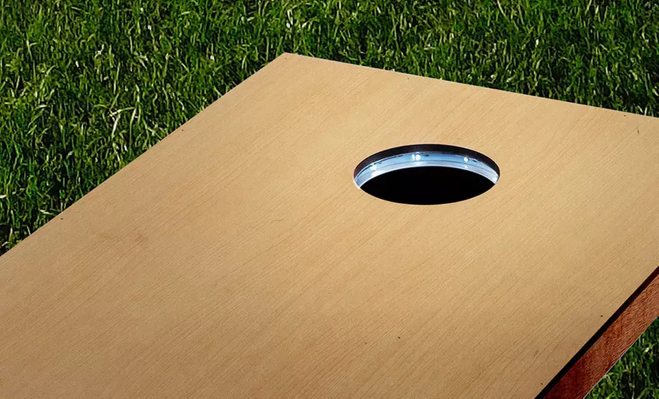 Set of Two Cornhole Board LED Light Rings - Second Medium