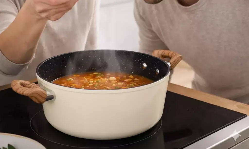 Juego de ollas con tapas de cristal de Just Perfecto