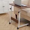 Image 7: Living And Home Height Adjustable Mobile Laptop Table on Wheels 