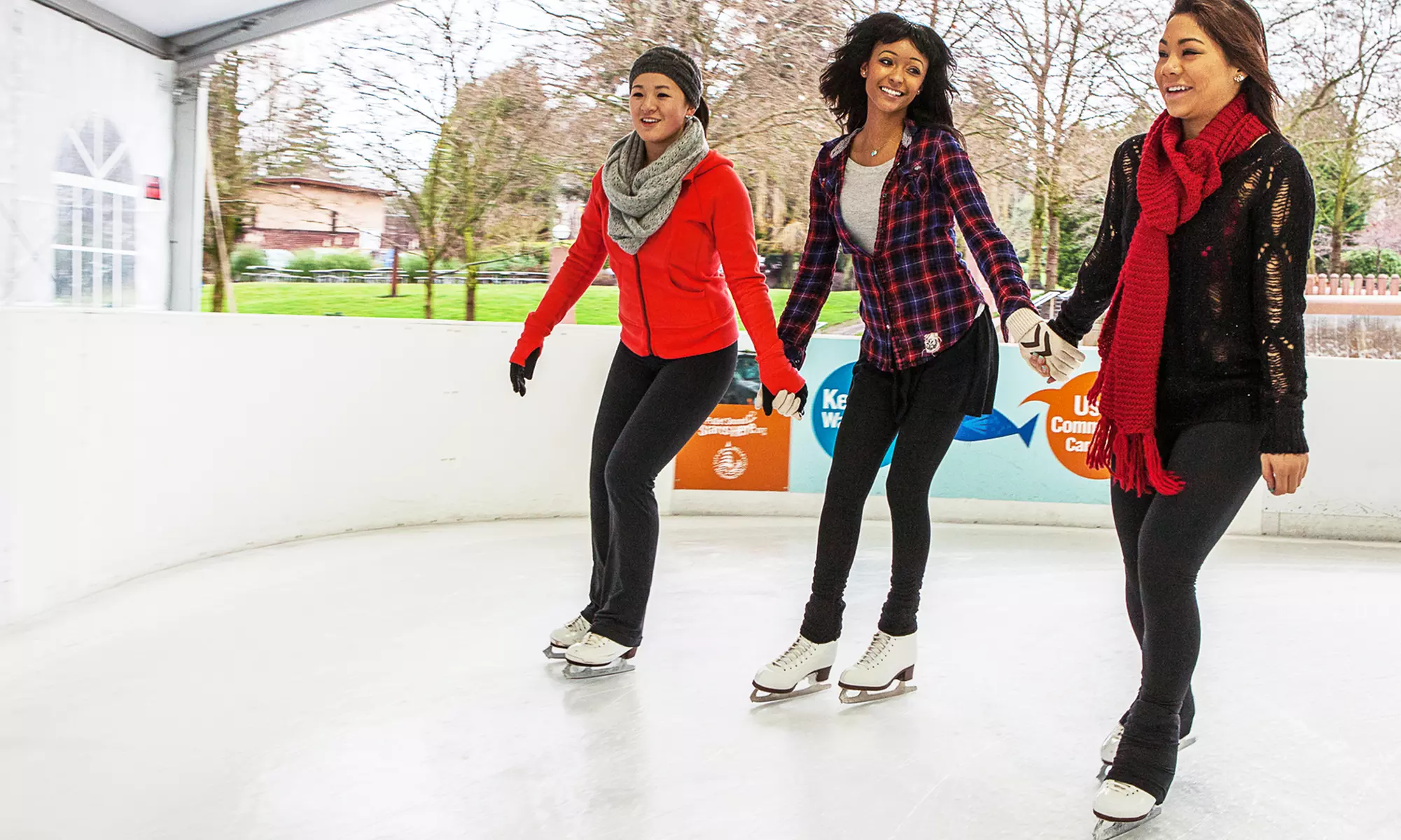 $20 for Ice-Skating Admission and Skate Rental for Two at Bellevue Downtown Ice Rink ($30 Value) - Primary Image