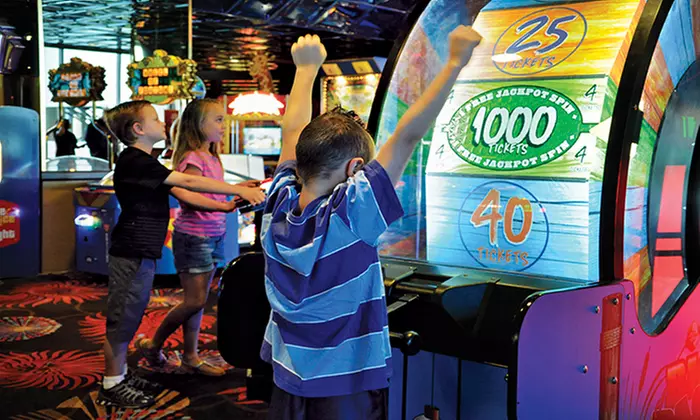 $20 Game Card for One or Two Players or Gold Birthday Party Package
